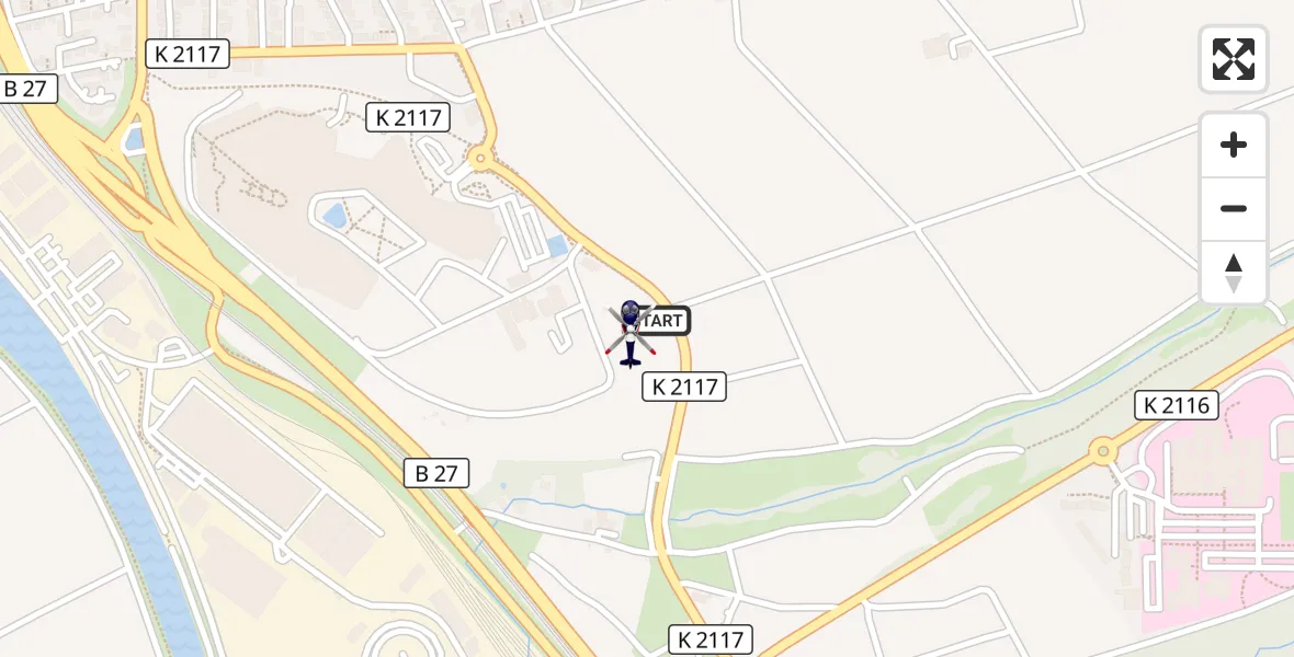 Flugroute Polizeihubschrauber Bad Friedrichshall - Bad Friedrichshall, 17 September 2026, 11:34