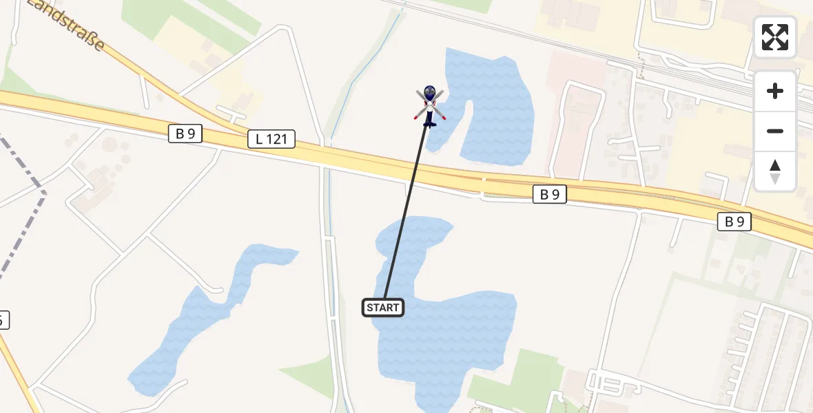 Flugroute Polizeihubschrauber Mülheim-Kärlich - Mülheim-Kärlich, 17 September 2026, 12:58