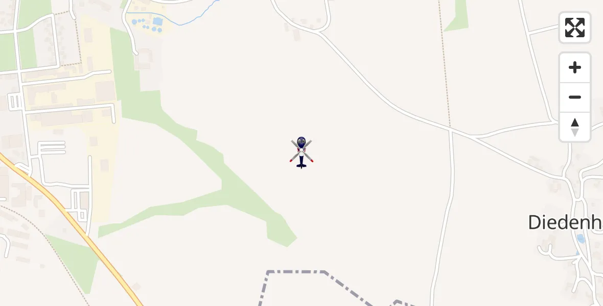 Flugroute Polizeihubschrauber Hartha - Hartha, 17 September 2026, 13:16