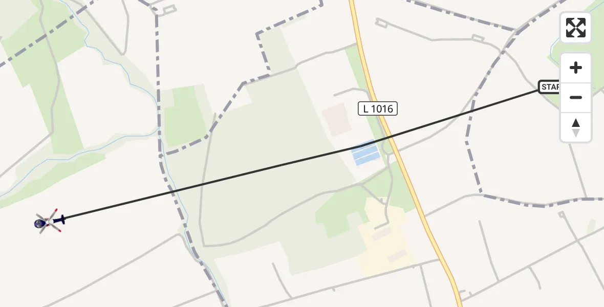 Flugroute Polizeihubschrauber Eisenach - Krauthausen, 17 September 2026, 14:40