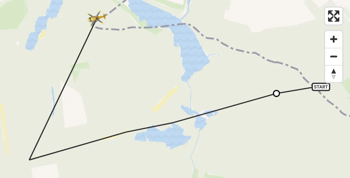 Flugroute Rettungshubschrauber Lauchhammer - Plessa, 17 September 2026, 14:56