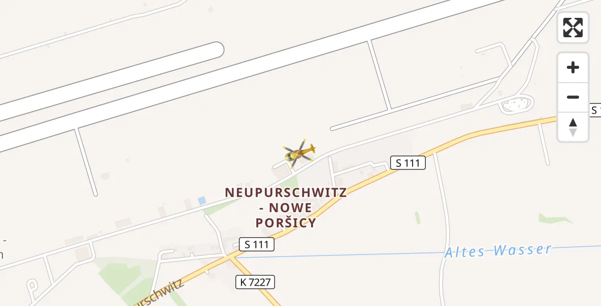 Flugroute Rettungshubschrauber Bautzen Flugplatz - Bautzen Flugplatz, 17 September 2026, 15:01
