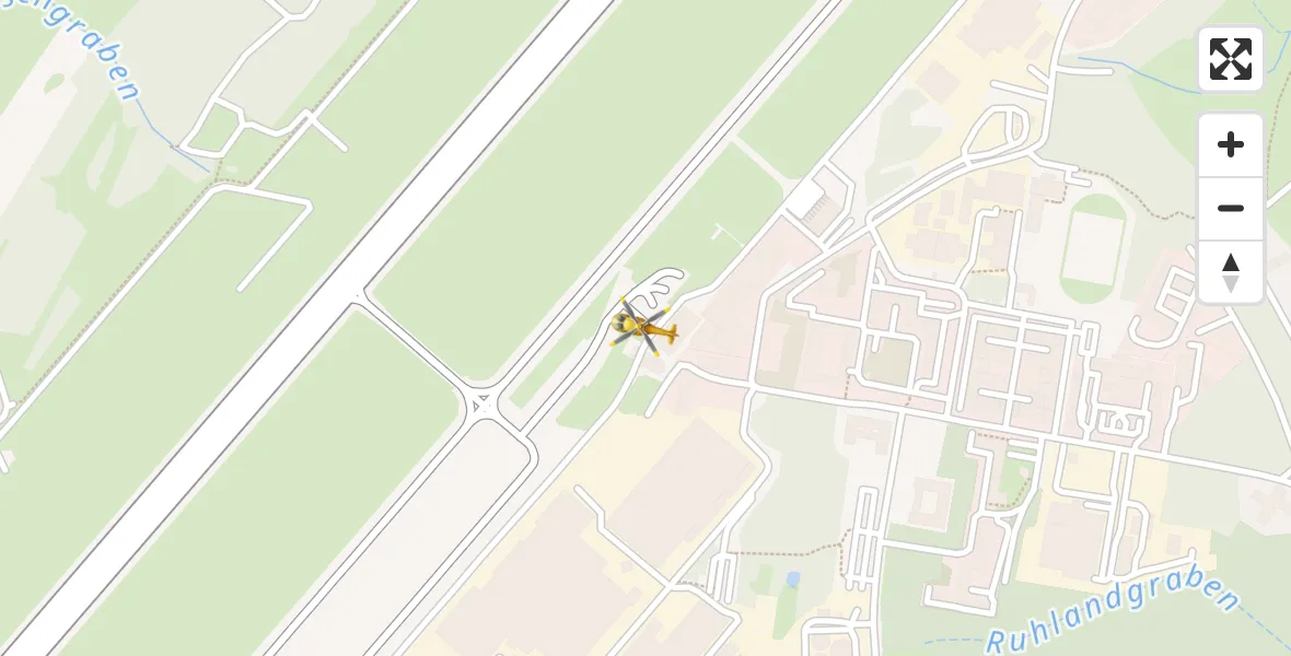 Flugroute Rettungshubschrauber Dresden Bundespolizei Hubschrauberlandeplatz - Dresden Bundespolizei Hubschrauberlandeplatz, 17 September 2026, 16:33