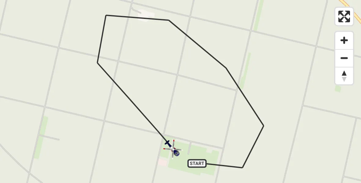 Flugroute Polizeihubschrauber Anzinger Forst - Anzinger Forst, 17 September 2026, 18:55