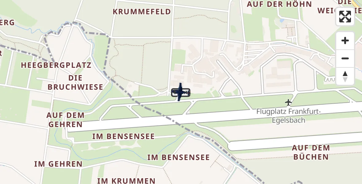 Flugroute Polizeiflugzeug Flughafen Frankfurt-Egelsbach - Flughafen Frankfurt-Egelsbach, 18 September 2026, 06:29
