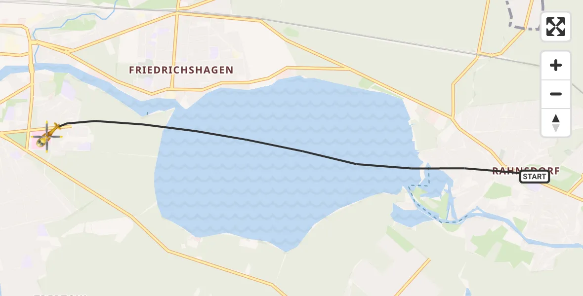 Flugroute Rettungshubschrauber Berlin - Berlin, 18 September 2026, 07:26