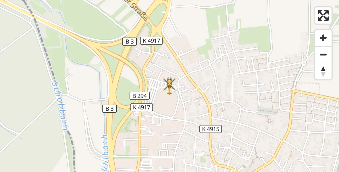 Flugroute Ambulanzhubschrauber Gundelfingen - Gundelfingen, 18 September 2026, 09:30