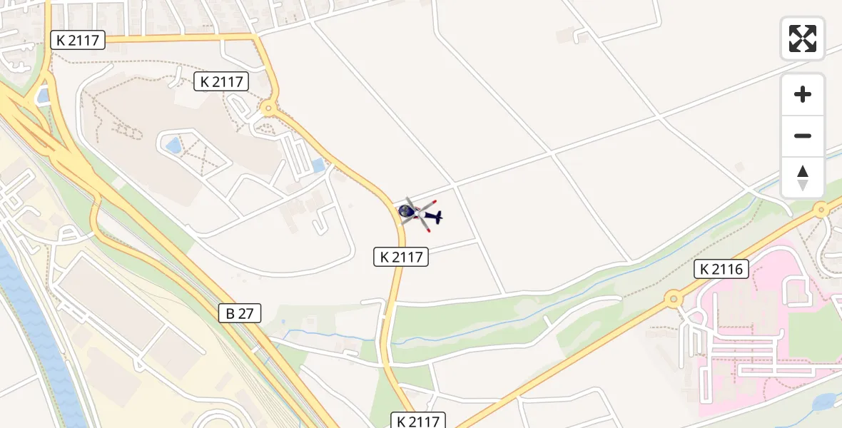 Flugroute Polizeihubschrauber Bad Friedrichshall - Bad Friedrichshall, 18 September 2026, 10:35