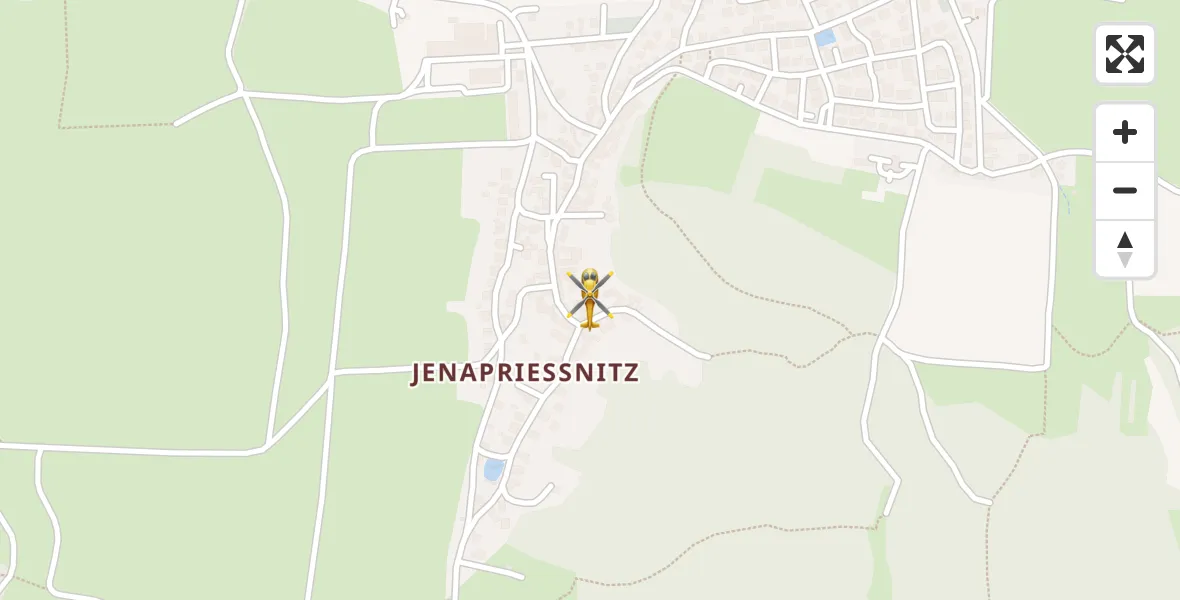 Flugroute Rettungshubschrauber Jena - Jena, 19 September 2026, 07:43