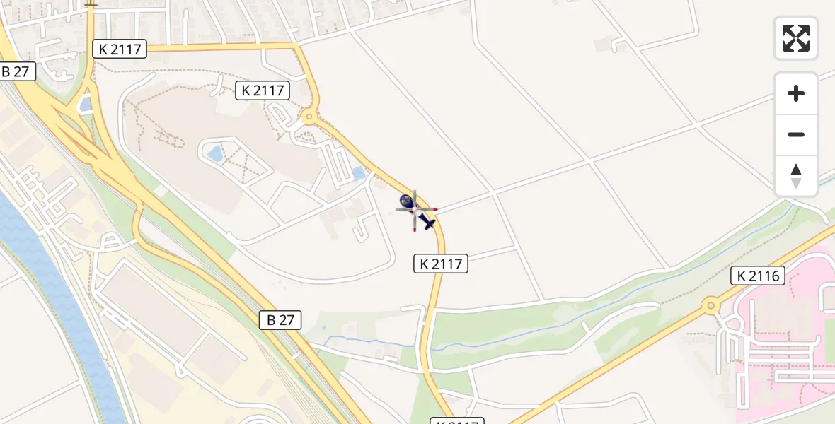 Flugroute Polizeihubschrauber Bad Friedrichshall - Bad Friedrichshall, 19 September 2026, 13:49