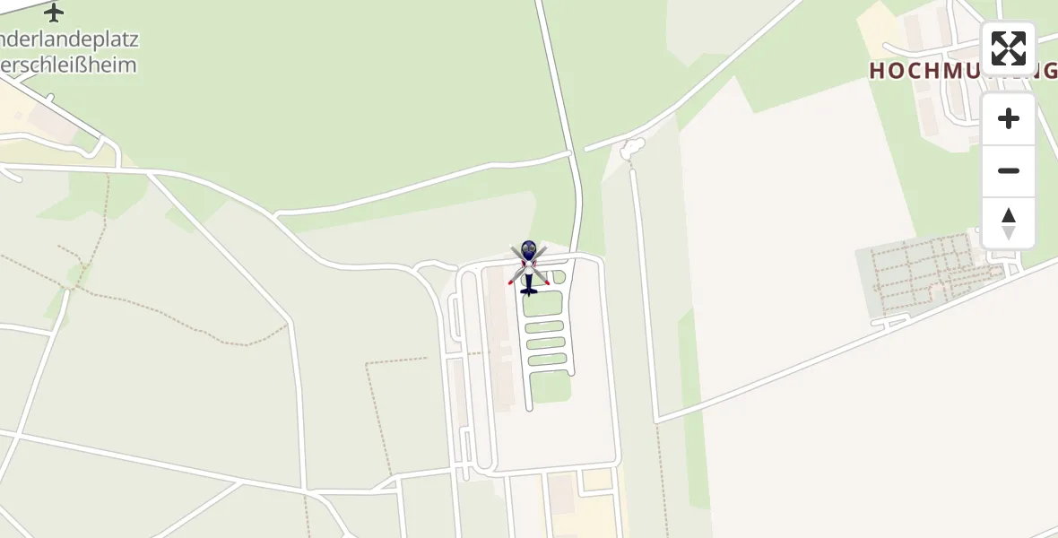 Flugroute Polizeihubschrauber Oberschleißheim - Oberschleißheim, 19 September 2026, 21:46