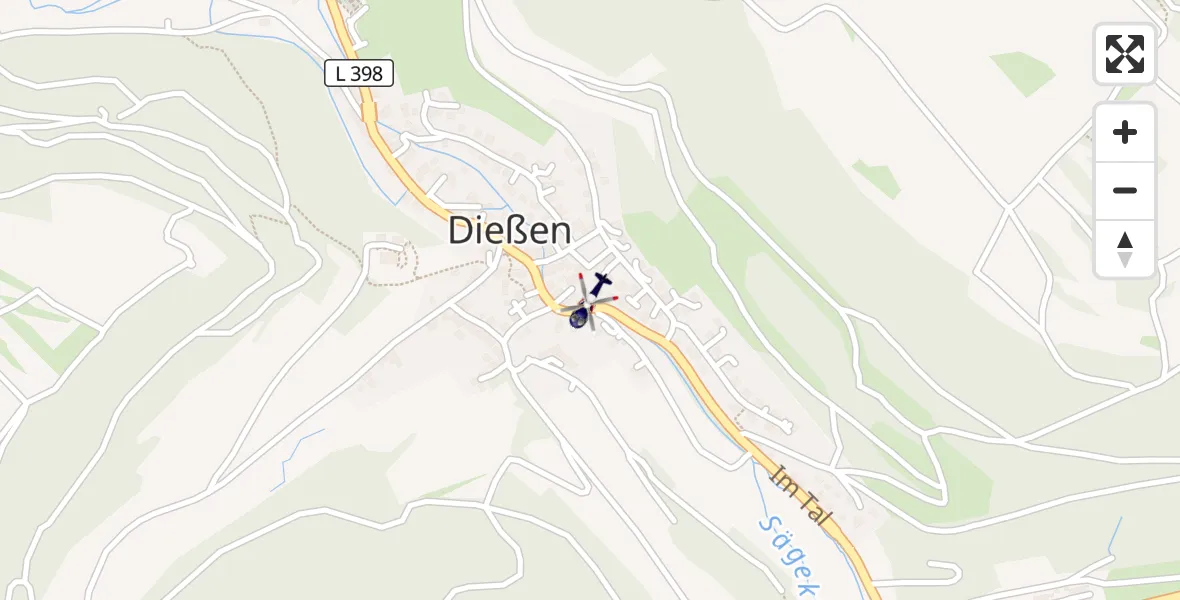 Flugroute Polizeihubschrauber Horb am Neckar - Horb am Neckar, 20 September 2026, 10:39