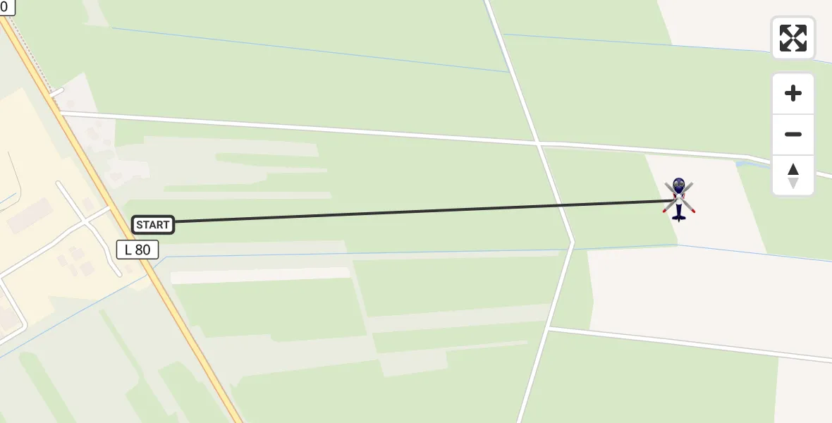 Flugroute Polizeihubschrauber Bohmte - Bohmte, 20 September 2026, 14:15