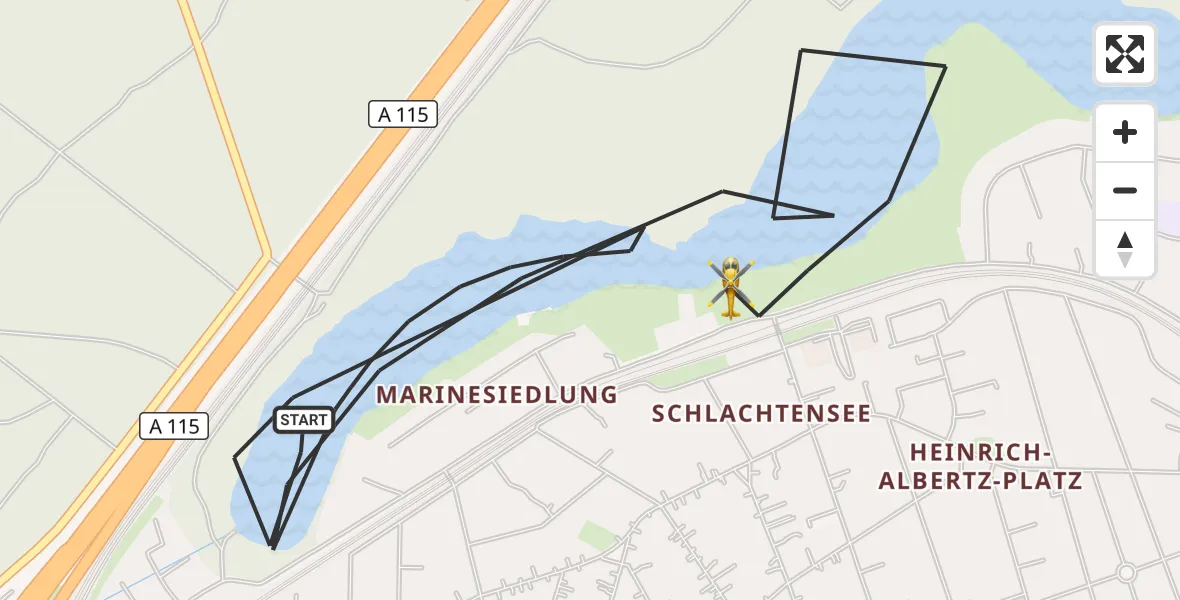 Flugroute Rettungshubschrauber Berlin - Berlin, 20 September 2026, 14:58