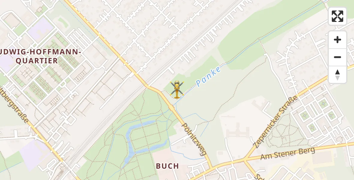 Flugroute Rettungshubschrauber Berlin - Berlin, 20 September 2026, 19:05