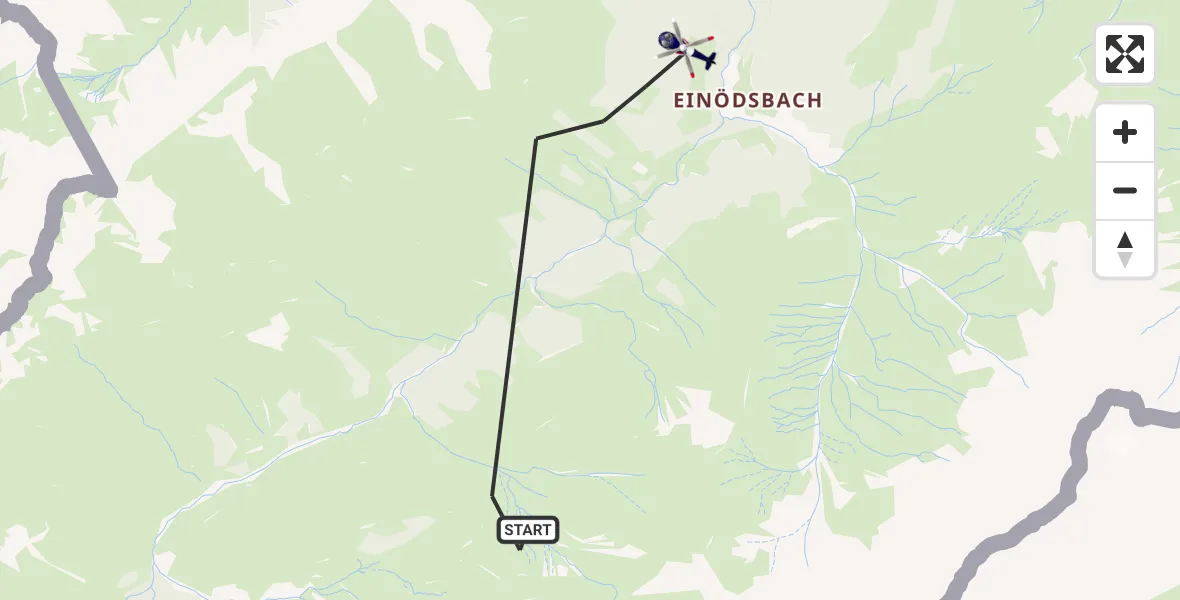 Flugroute Polizeihubschrauber Oberstdorf - Oberstdorf, 21 September 2026, 09:17