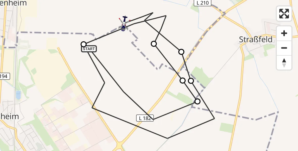 Flugroute Polizeihubschrauber Euskirchen - Weilerswist, 21 September 2026, 12:43