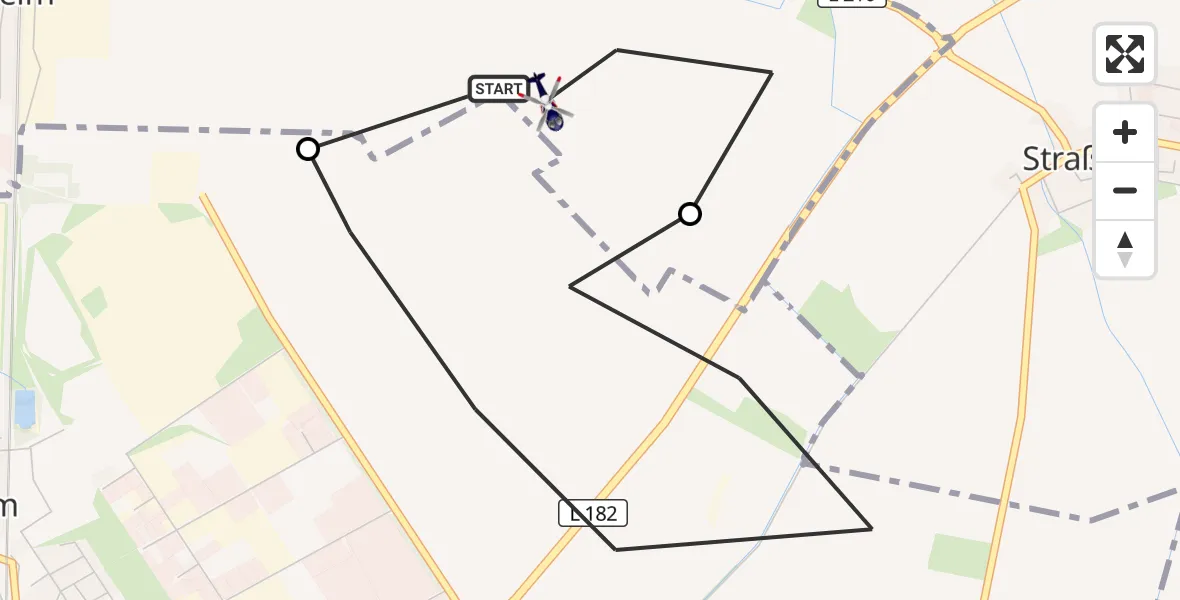 Flugroute Polizeihubschrauber Weilerswist - Weilerswist, 21 September 2026, 12:48