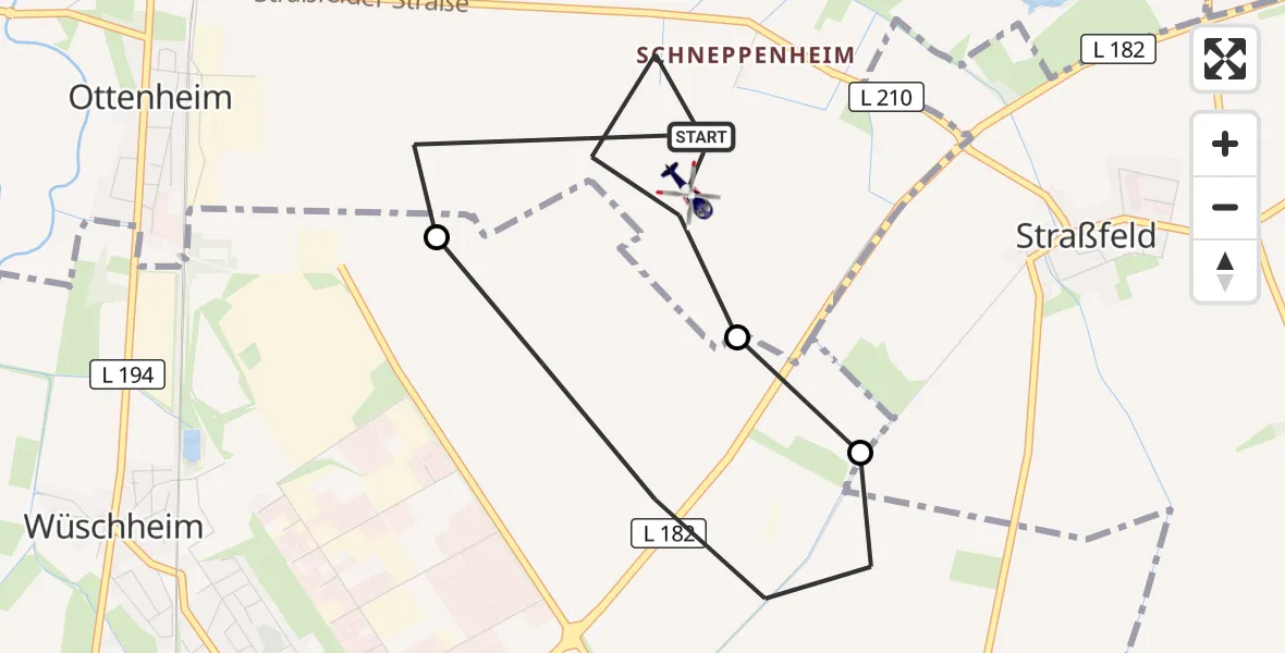 Flugroute Polizeihubschrauber Weilerswist - Weilerswist, 21 September 2026, 12:52