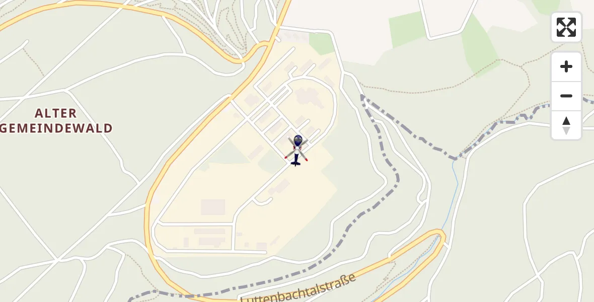 Flugroute Polizeihubschrauber Mosbach - Mosbach, 21 September 2026, 12:53