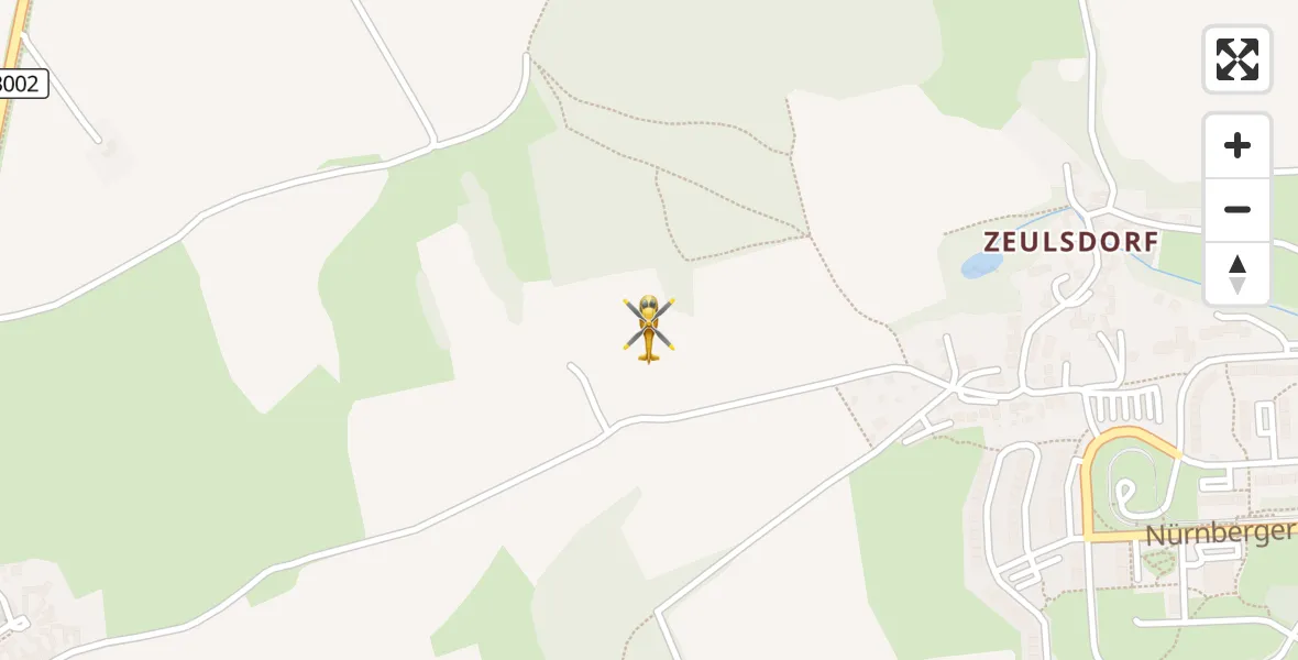 Flugroute Rettungshubschrauber Gera - Gera, 21 September 2026, 13:03