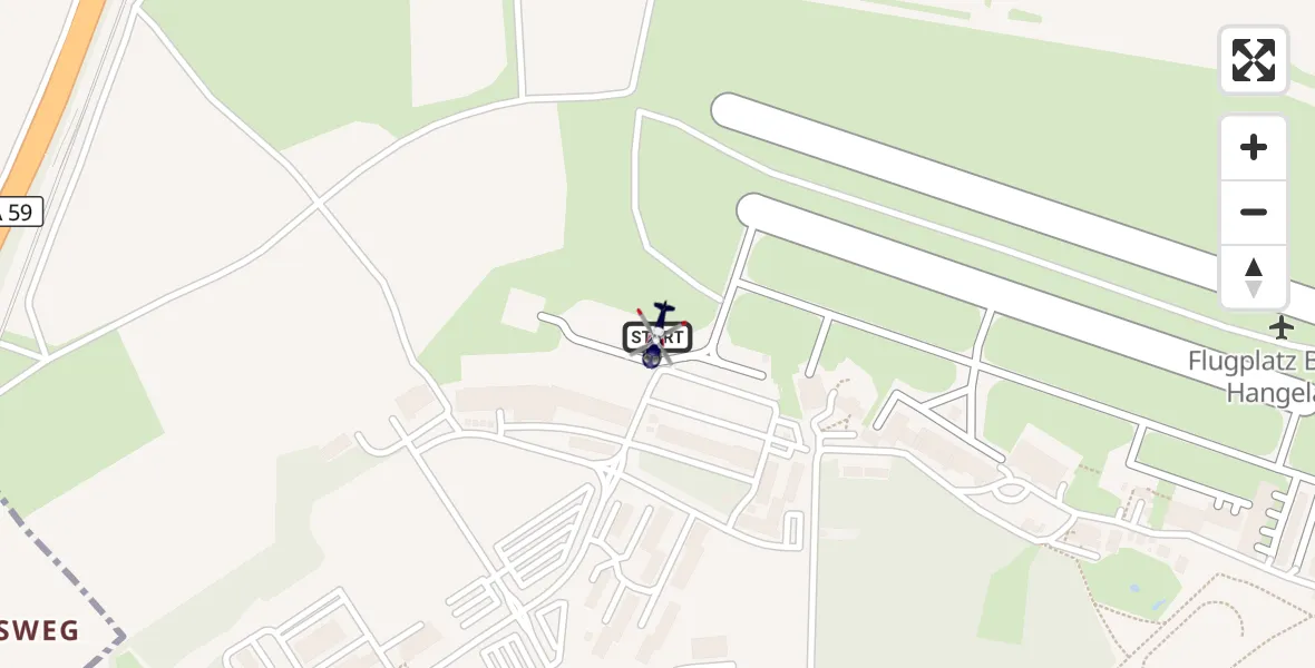 Flugroute Polizeihubschrauber Sankt Augustin - Sankt Augustin, 22 September 2026, 07:22