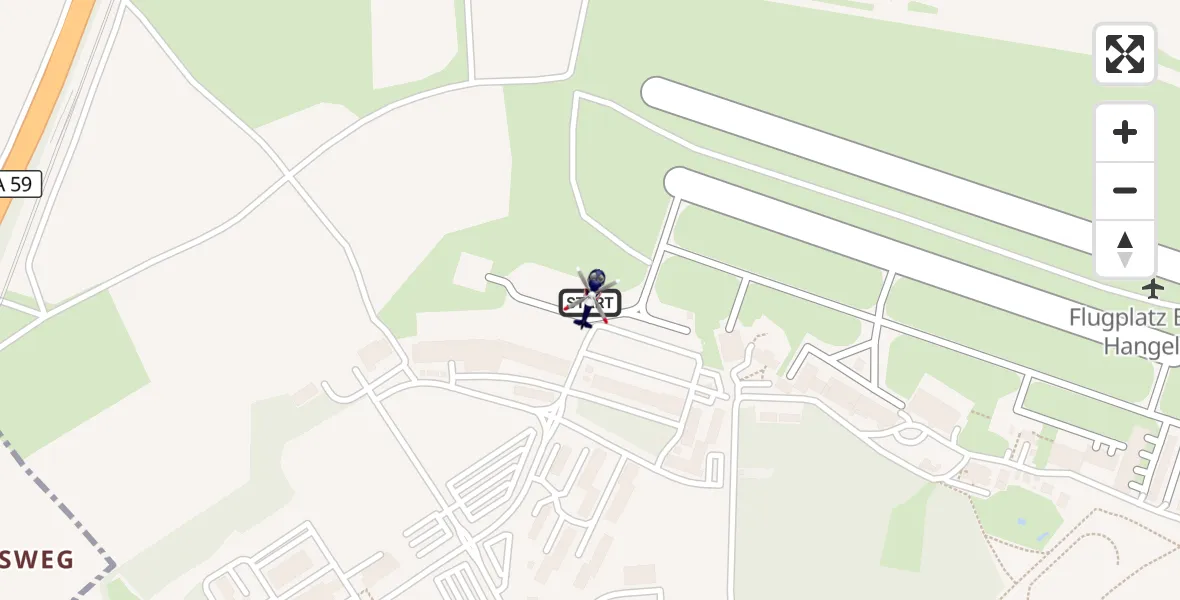 Flugroute Polizeihubschrauber Sankt Augustin - Sankt Augustin, 22 September 2026, 11:16