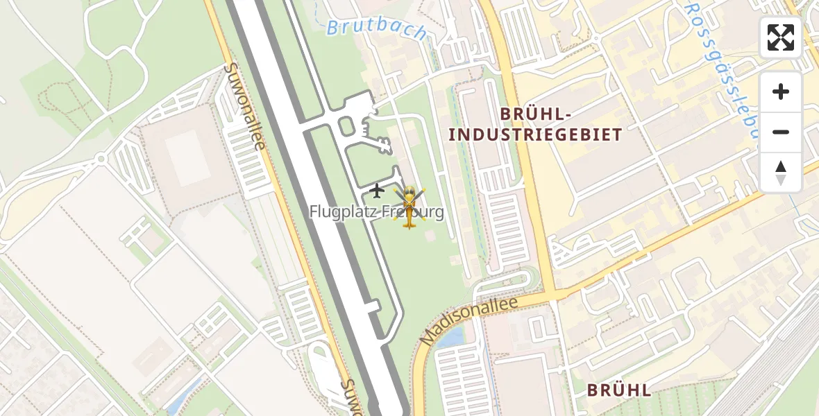 Flugroute Ambulanzhubschrauber Freiburg im Breisgau Flugplatz - Freiburg im Breisgau Flugplatz, 22 September 2026, 13:13