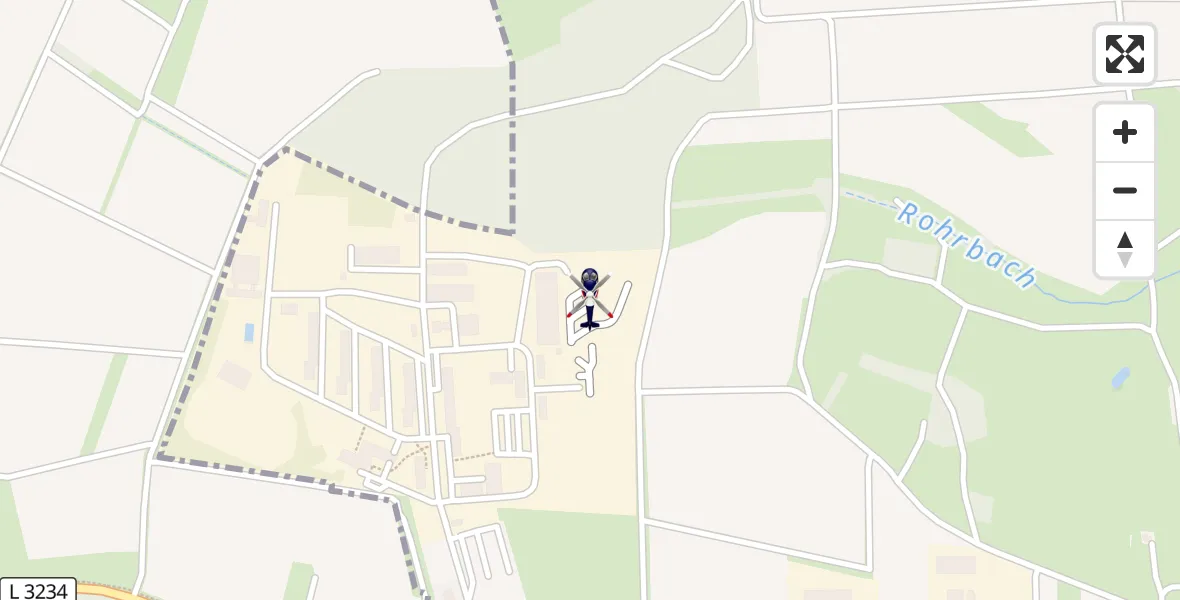 Flugroute Polizeihubschrauber Fuldatal Bundespolizei Hubschrauberlandeplatz - Fuldatal Bundespolizei Hubschrauberlandeplatz, 22 September 2026, 17:07