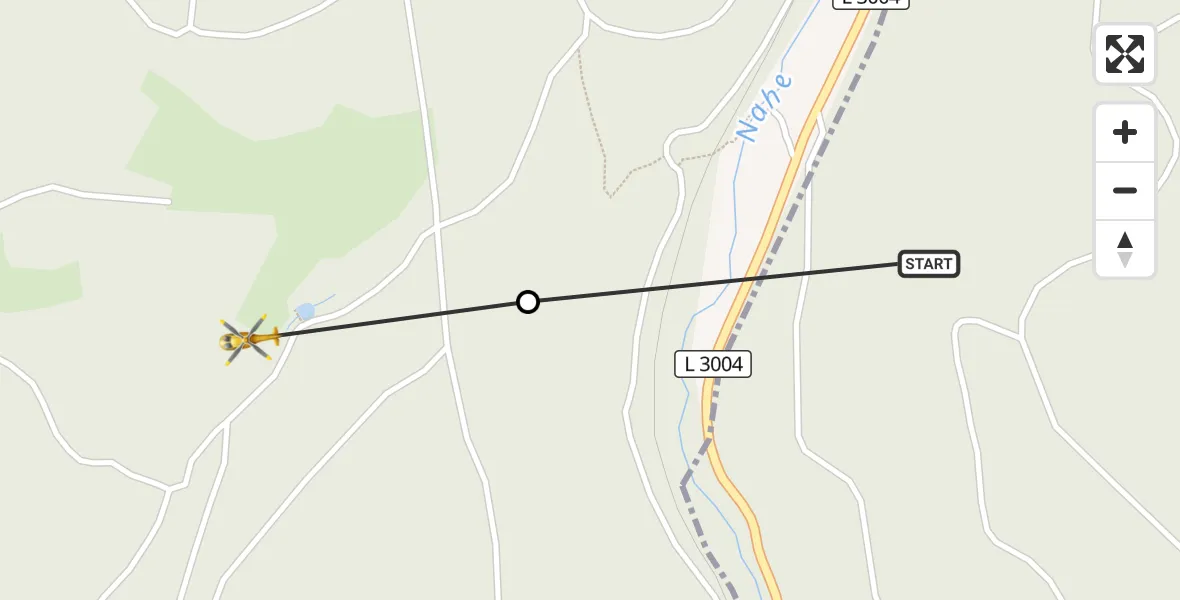 Flugroute Rettungshubschrauber Ilmenau - Suhl, 22 September 2026, 17:28