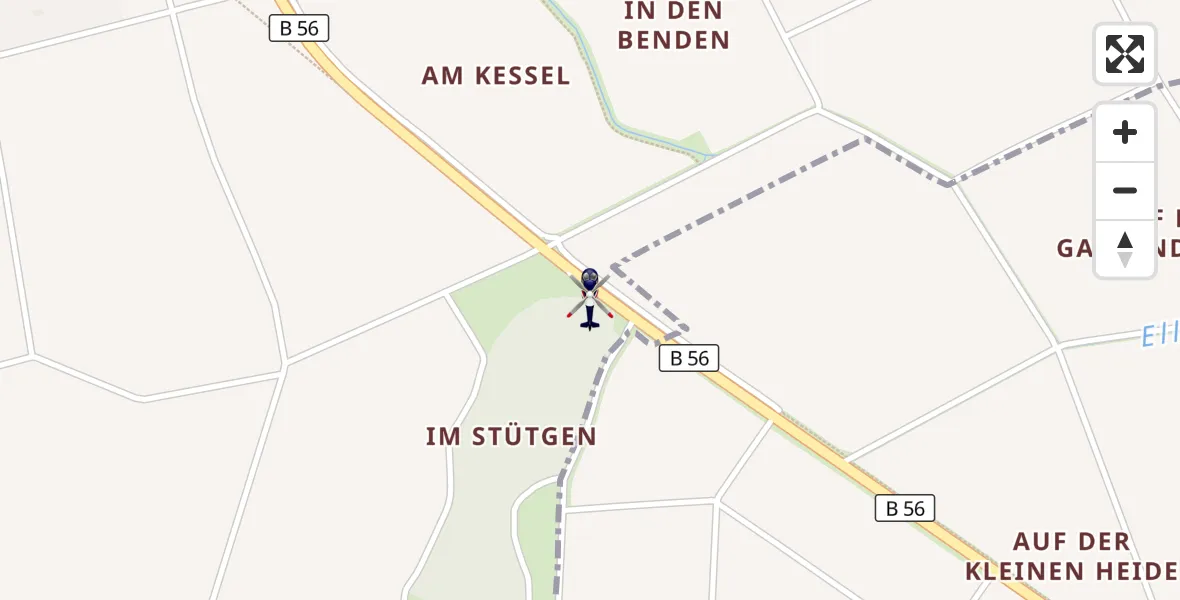 Flugroute Polizeihubschrauber Vettweiß - Vettweiß, 23 September 2026, 04:44