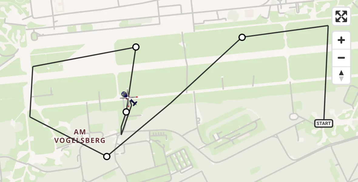 Flugroute Polizeihubschrauber Niederkrüchten - Niederkrüchten, 23 September 2026, 12:11