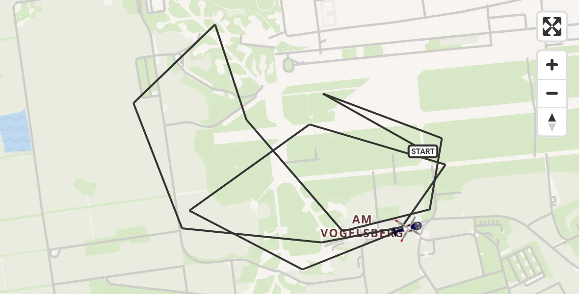 Flugroute Polizeihubschrauber Niederkrüchten - Niederkrüchten, 23 September 2026, 12:18