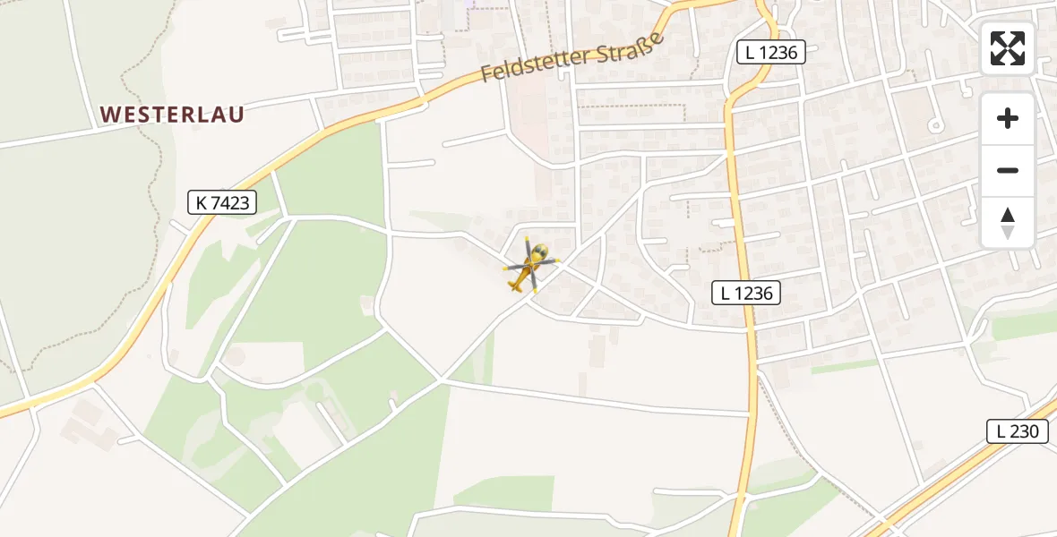Flugroute Rettungshubschrauber Laichingen - Laichingen, 23 September 2026, 16:41