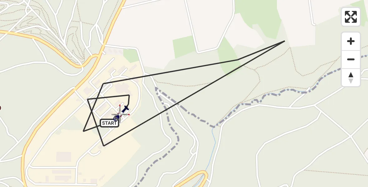Flugroute Polizeihubschrauber Mosbach - Mosbach, 24 September 2026, 08:02