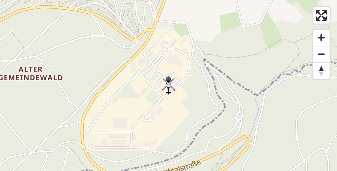 Flugroute Polizeihubschrauber Mosbach - Mosbach, 24 September 2026, 11:50