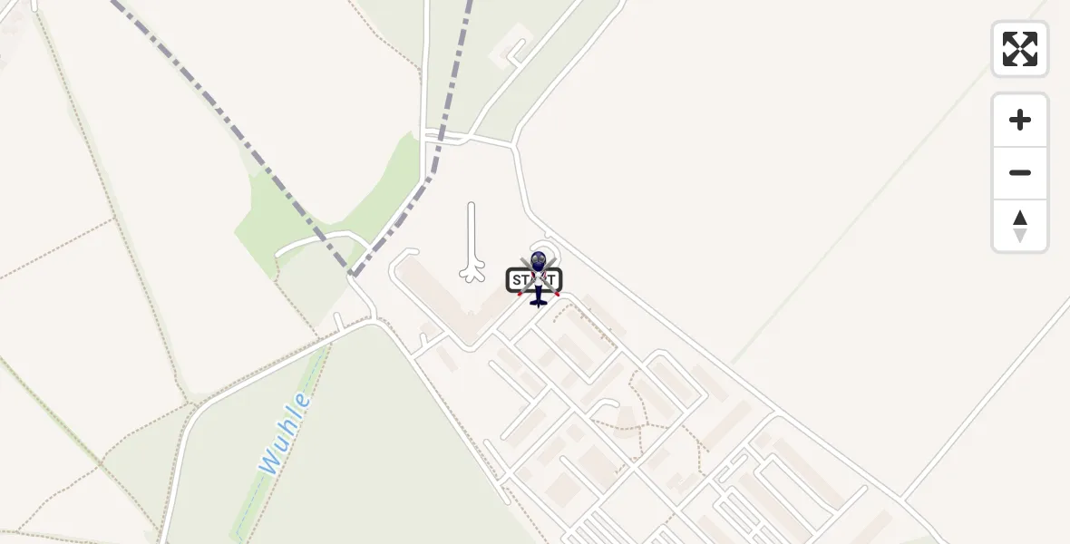 Flugroute Polizeihubschrauber Ahrensfelde Hubschrauberlandeplatz - Ahrensfelde Hubschrauberlandeplatz, 25 September 2026, 05:25
