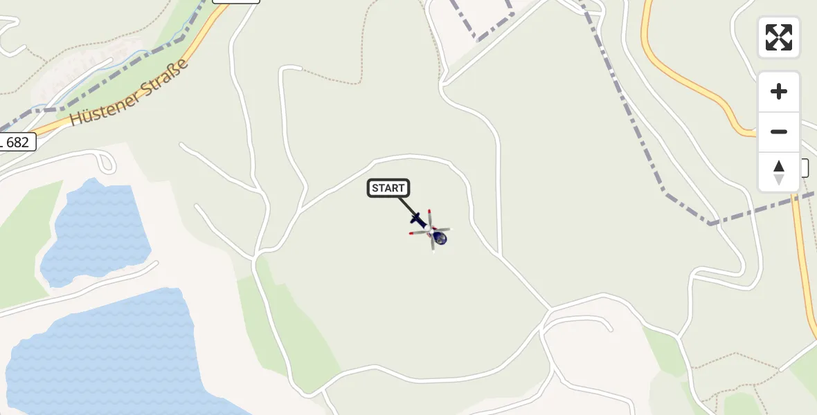 Flugroute Polizeihubschrauber Balve - Balve, 25 September 2026, 10:34