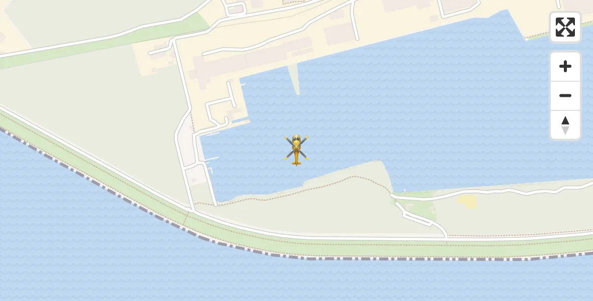 Flugroute Ambulanzhubschrauber Wilhelmshaven - Wilhelmshaven, 25 September 2026, 11:13