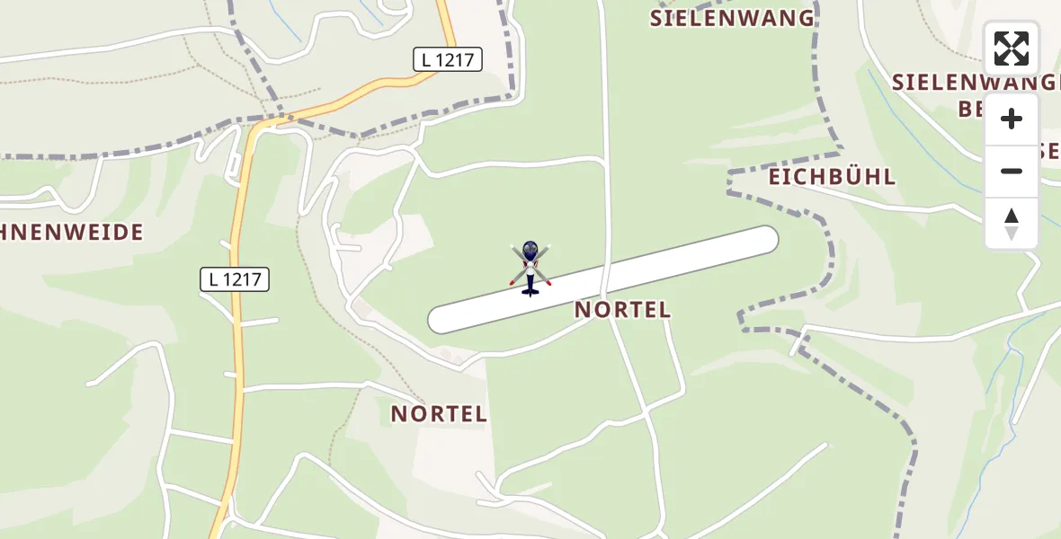 Flugroute Polizeihubschrauber Gruibingen-Nortel Flugplatz - Gruibingen-Nortel Flugplatz, 25 September 2026, 11:15