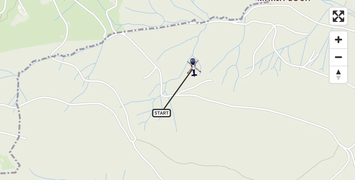 Flugroute Polizeihubschrauber St. Blasien - St. Blasien, 25 September 2026, 11:51