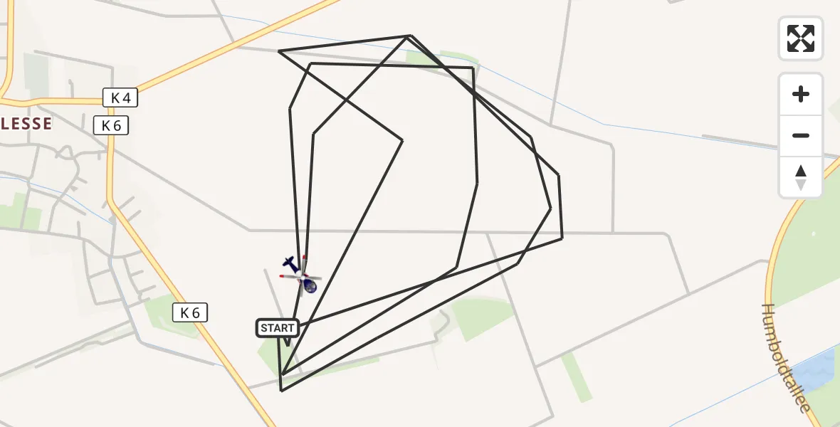 Flugroute Polizeihubschrauber Salzgitter - Salzgitter, 26 September 2026, 07:59