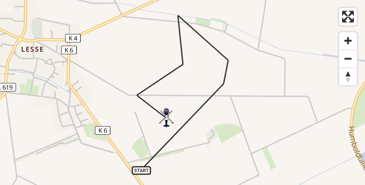 Flugroute Polizeihubschrauber Salzgitter - Salzgitter, 26 September 2026, 08:16