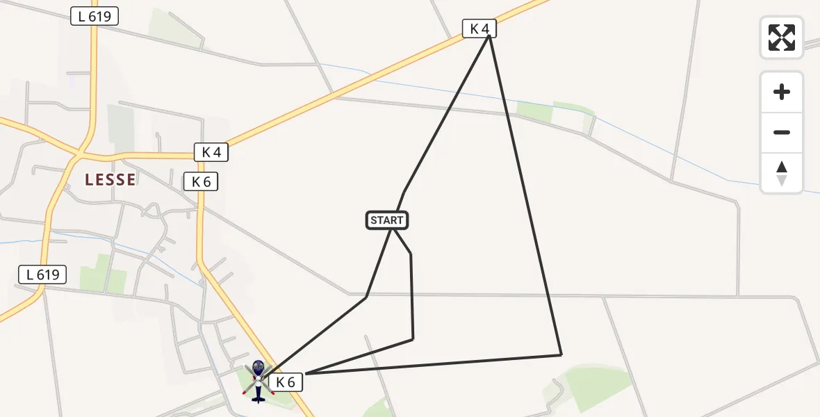 Flugroute Polizeihubschrauber Salzgitter - Salzgitter, 26 September 2026, 08:38