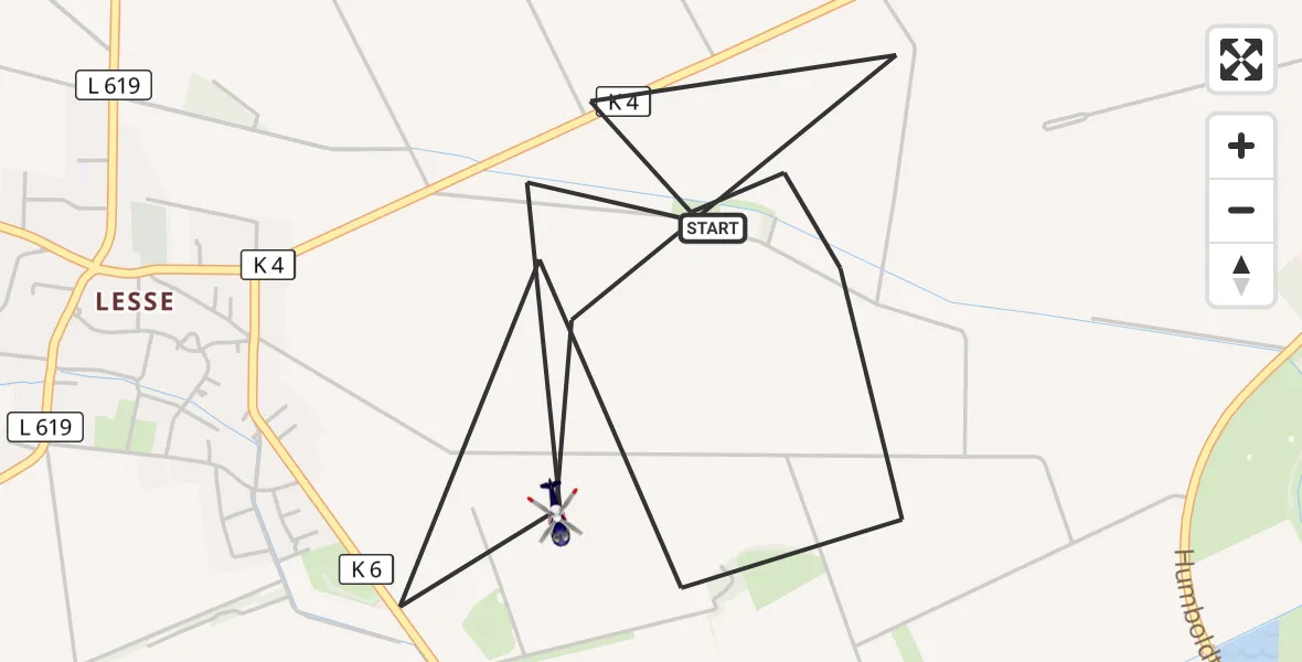 Flugroute Polizeihubschrauber Salzgitter - Salzgitter, 26 September 2026, 09:53