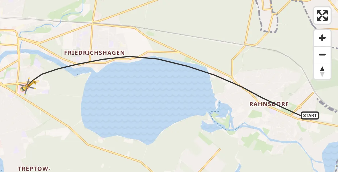 Flugroute Rettungshubschrauber Berlin - Berlin, 26 September 2026, 11:49