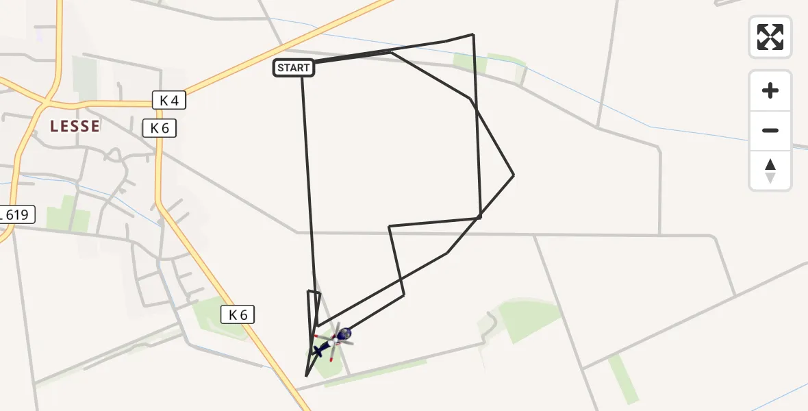 Flugroute Polizeihubschrauber Salzgitter - Salzgitter, 26 September 2026, 13:06