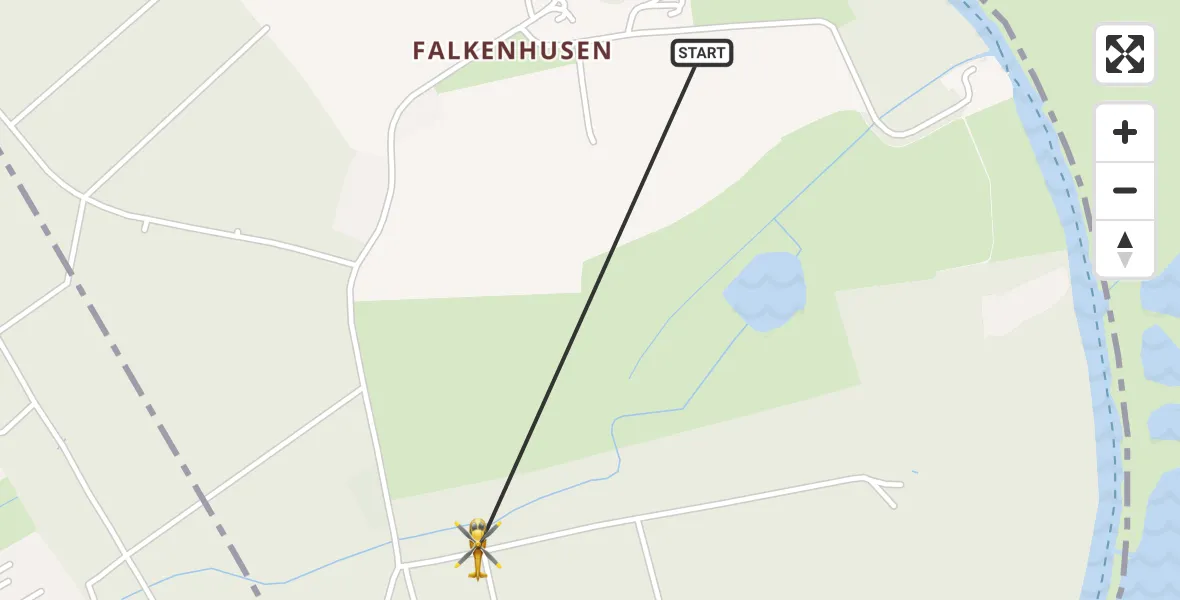 Flugroute Rettungshubschrauber Lübeck - Lübeck, 26 September 2026, 13:22