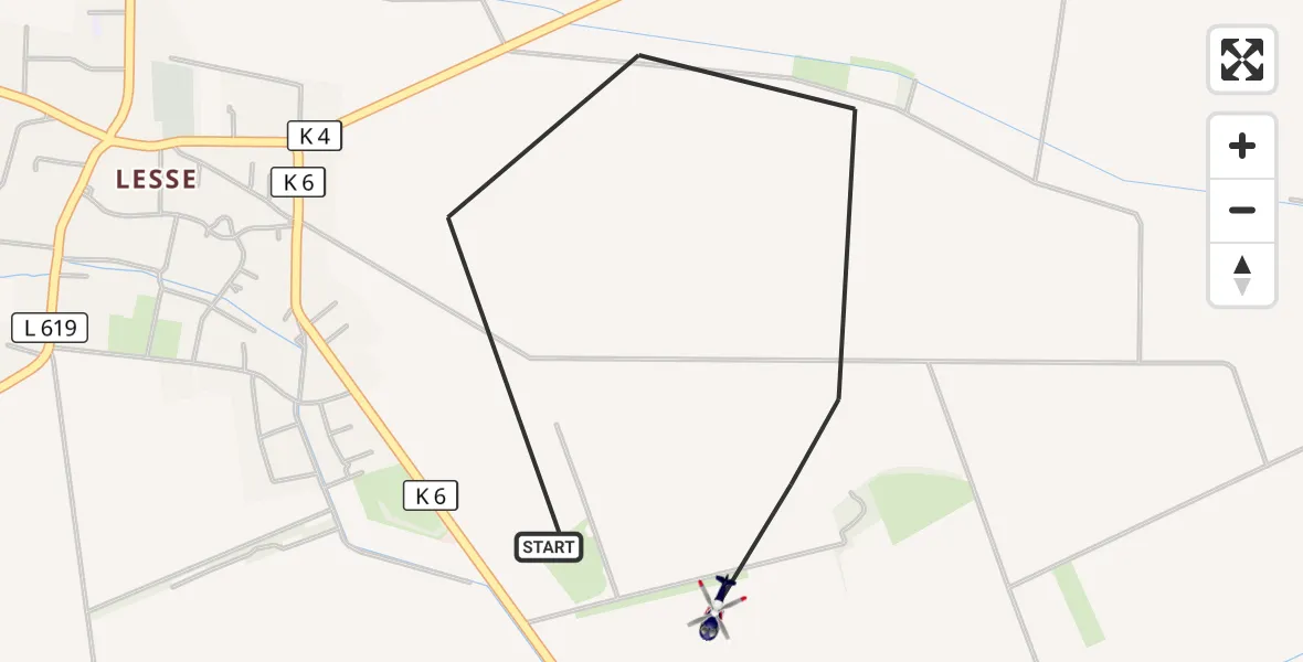 Flugroute Polizeihubschrauber Salzgitter - Salzgitter, 26 September 2026, 13:49