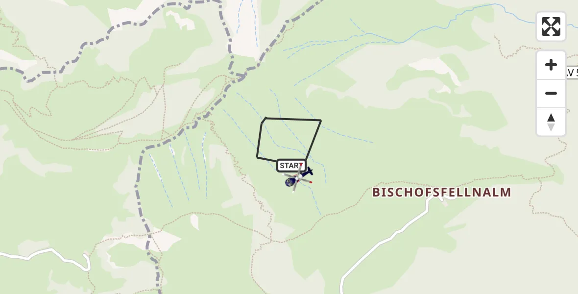 Flugroute Polizeihubschrauber Ruhpolding - Ruhpolding, 27 September 2026, 15:25